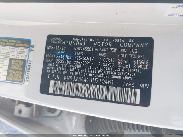 2018 HYUNDAI TUCSON SE 9