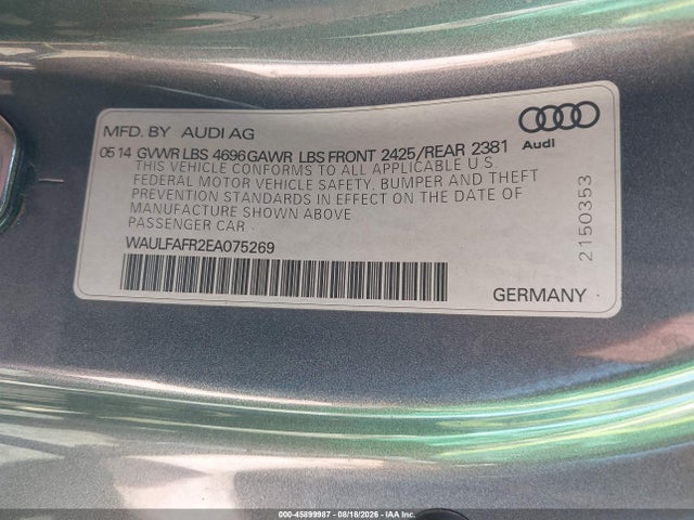 2014 AUDI A5 2.0T PREMIUM 缩略图 9
