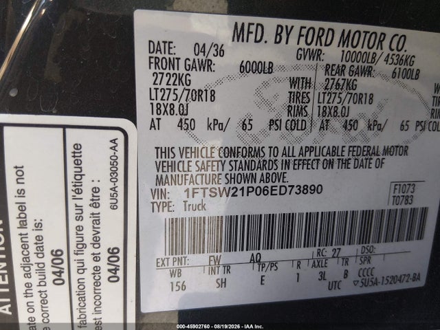 2006 FORD F-250 照片 9