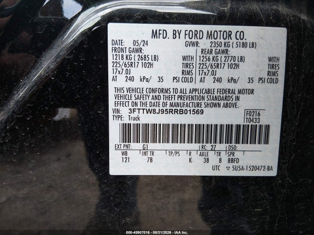 2024 FORD MAVERICK XLT 9