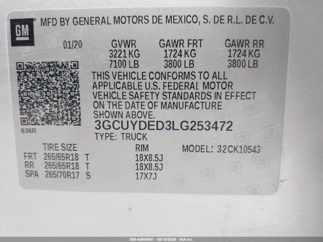 2020 Chevrolet SILVERADO 1500 4WD SHORT BED LT — фото 9