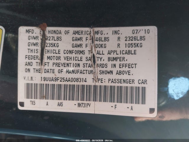 2010 Acura TL 3.7 照片 9