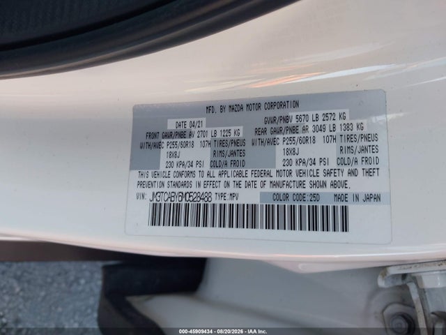2021 MAZDA CX-9 SPORT 9