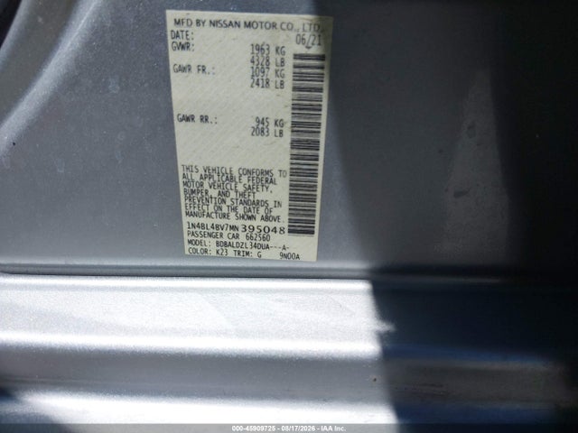 2021 NISSAN ALTIMA S FWD 9