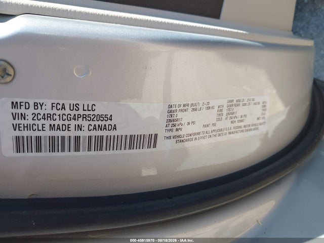 2023 CHRYSLER VOYAGER LX 9