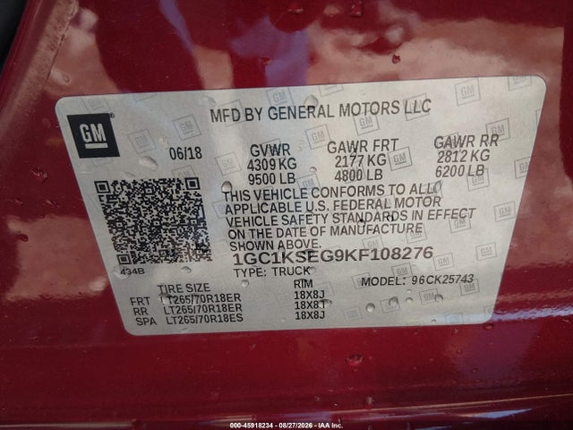2019 CHEVROLET SILVERADO 2500HD LT 9