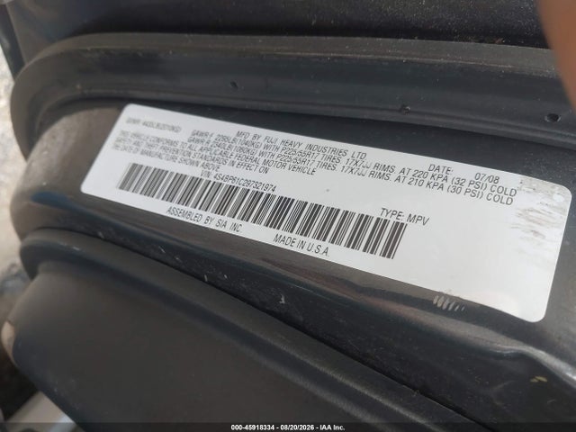 2009 Subaru OUTBACK 2.5I — фото 9