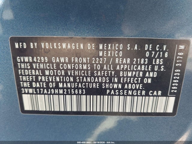 صورة 9 لـ 2017 Volkswagen JETTA 1.8T SEL