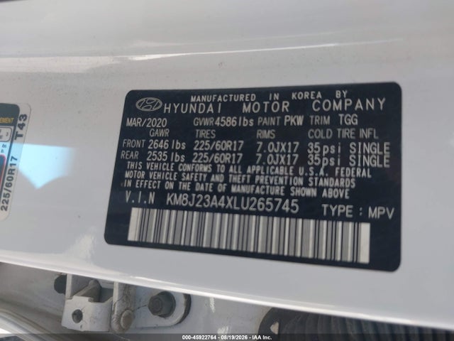 2020 HYUNDAI TUCSON SE 9