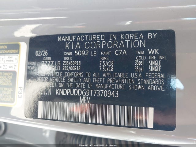 2026 KIA SPORTAGE HYBRID S 9
