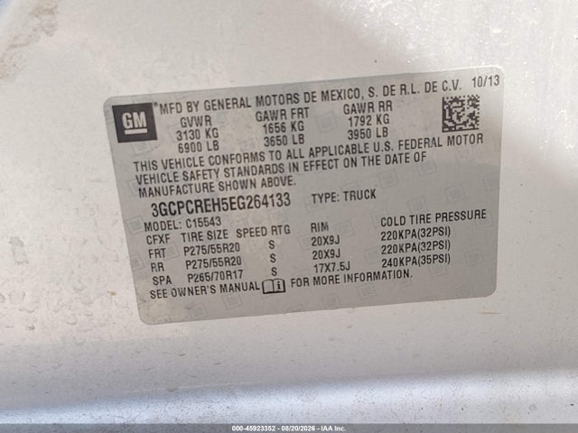 2014 Chevrolet SILVERADO 1500 1LT 照片 9
