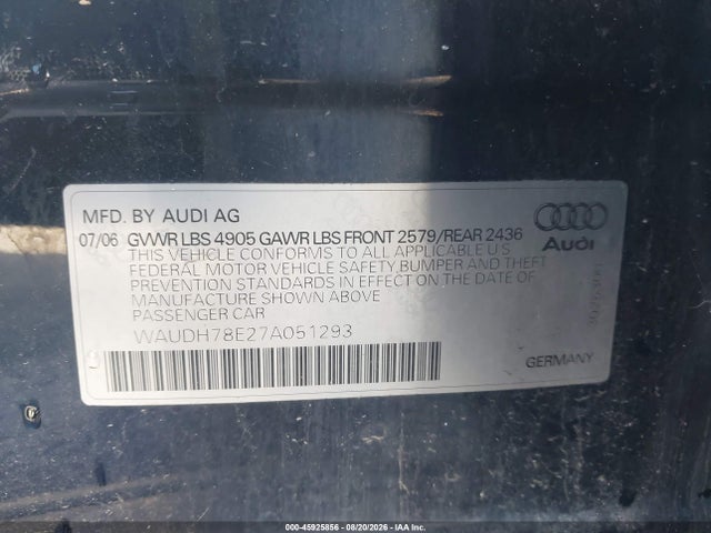 صورة 9 لـ 2007 AUDI A4 3.2