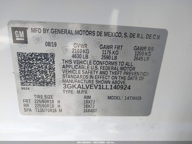 2020 GMC TERRAIN AWD SLT 9