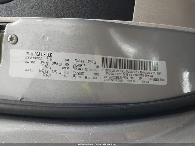 2018 CHRYSLER PACIFICA TOURING L 9