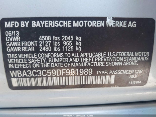 2013 BMW 320I XDRIVE 照片 9