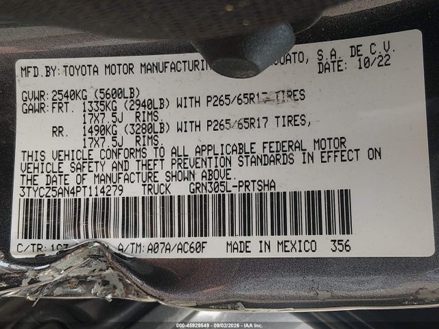 2023 TOYOTA TACOMA TRD SPORT 9