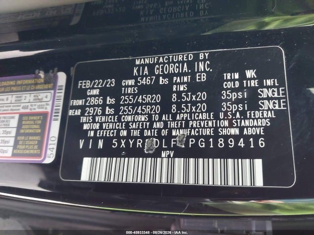 2023 KIA SORENTO SX 9