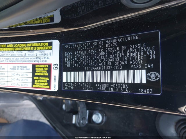 2026 TOYOTA CAMRY NIGHTSHADE 9