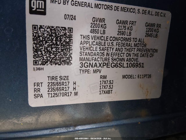 2025 CHEVROLET EQUINOX AWD LT 9
