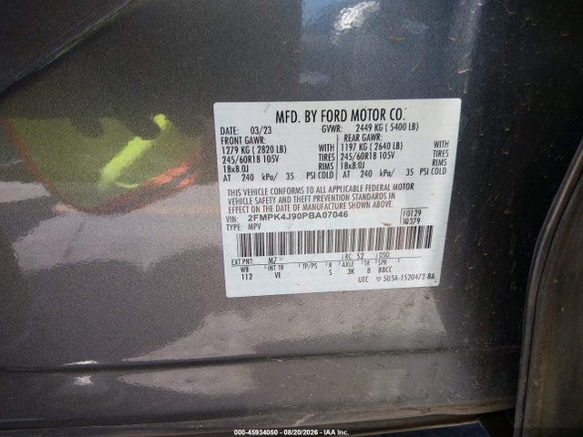 2023 FORD EDGE SEL 9