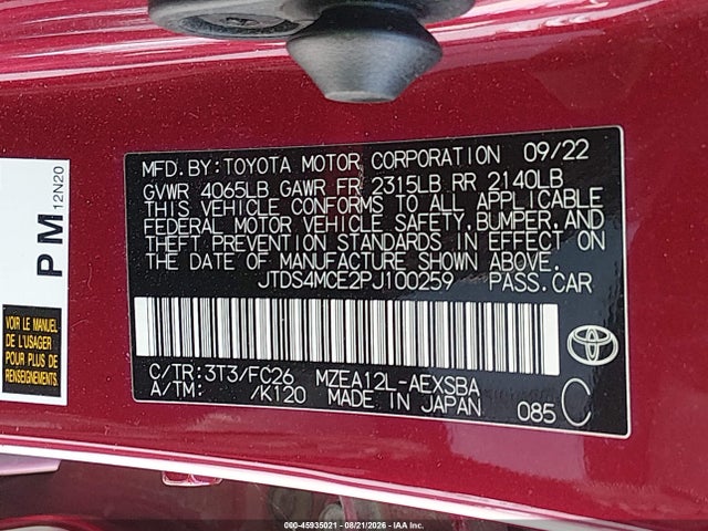 2023 TOYOTA COROLLA SE 9