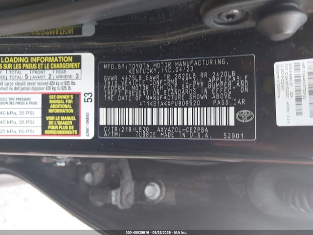 2023 TOYOTA CAMRY XSE 9