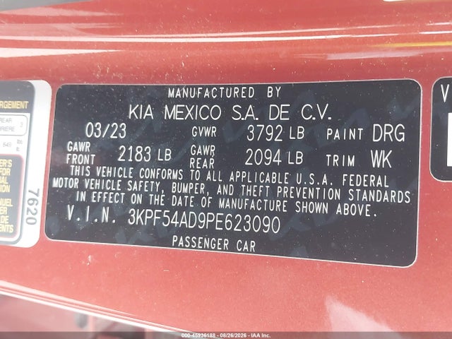 2023 KIA FORTE GT-LINE 9
