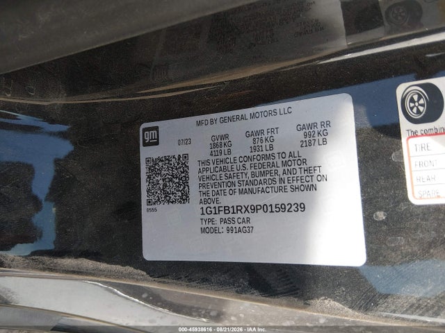2023 CHEVROLET CAMARO RWD 1LT 9