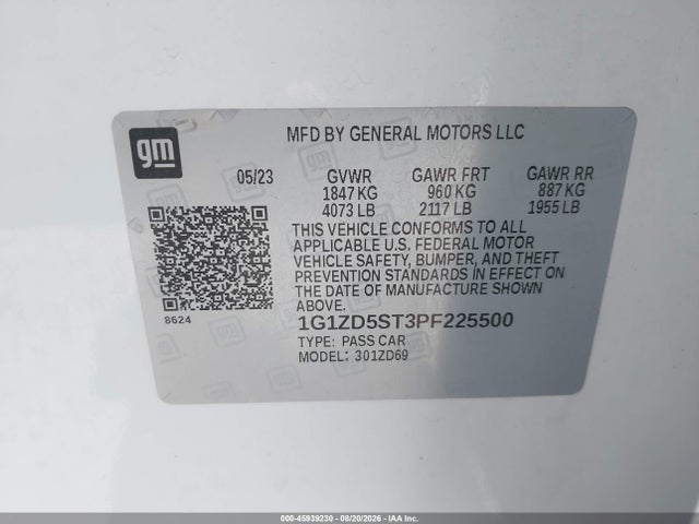 2023 CHEVROLET MALIBU FWD 1LT 9