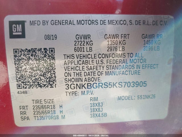 2019 CHEVROLET BLAZER 9