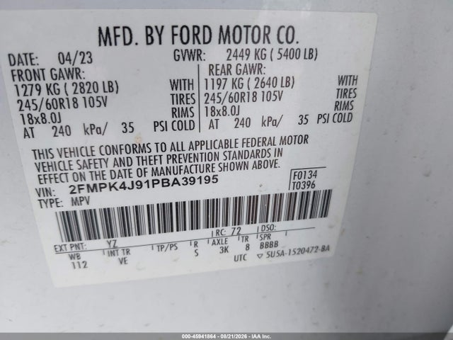 2023 FORD EDGE SEL 9