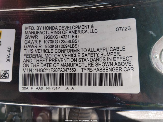 2023 HONDA ACCORD LX 9