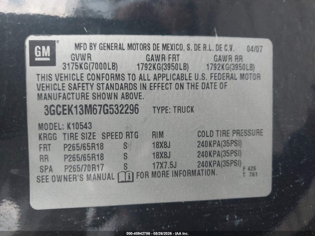 2007 Chevrolet SILVERADO 1500 LTZ 照片 9