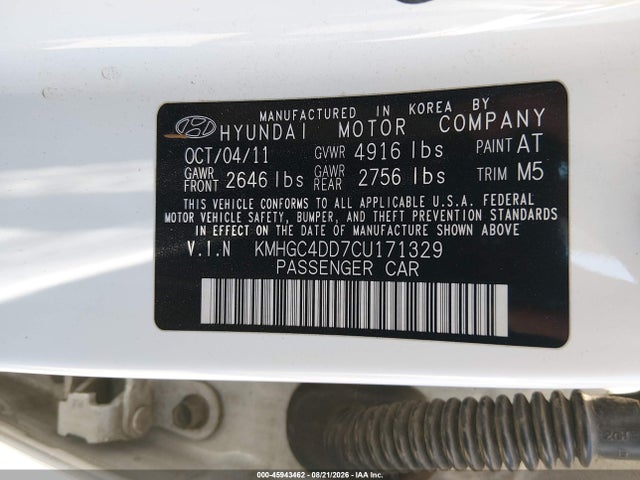 2012 Hyundai GENESIS 3.8 照片 9