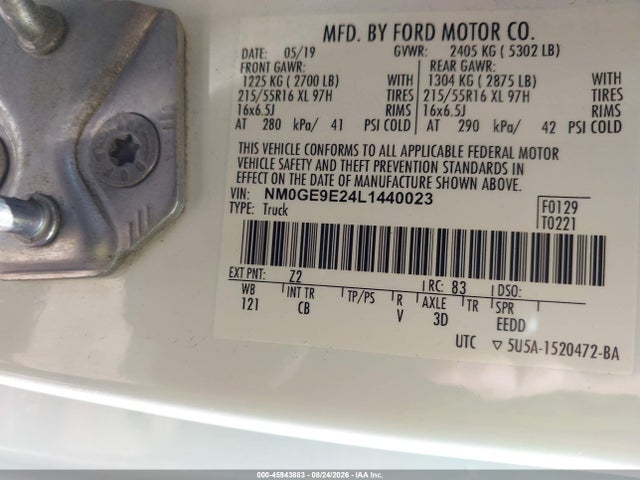 2020 FORD TRANSIT CONNECT XL PASSENGER 9