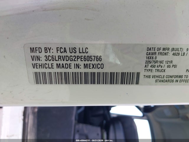 2023 RAM PROMASTER 2500 HIGH ROOF 159 WB 9