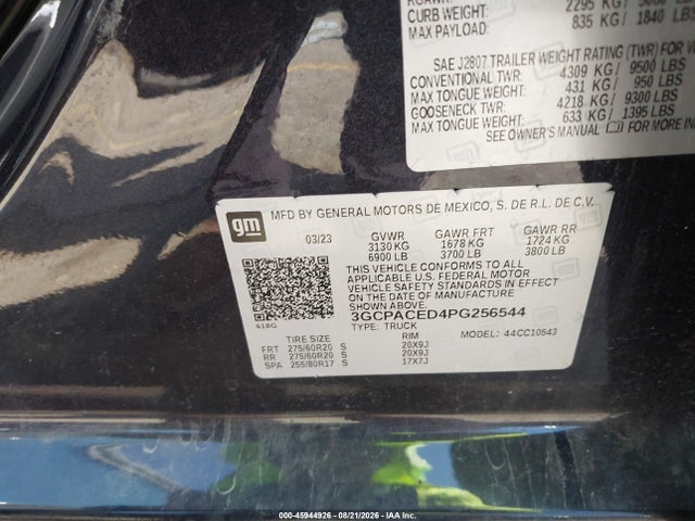 2023 CHEVROLET SILVERADO 1500 2WD SHORT BED LT 9
