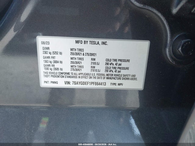 2023 TESLA MODEL Y PERFORMANCE DUAL MOTOR ALL-WHEEL DRIVE 9