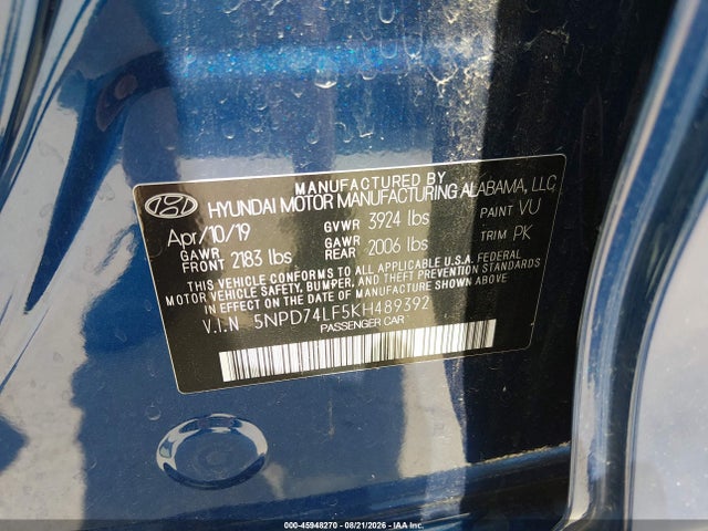 2019 HYUNDAI ELANTRA SE 9