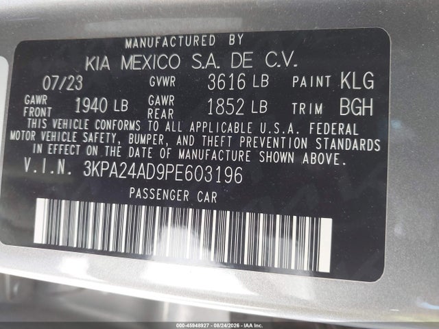 2023 KIA RIO S 9