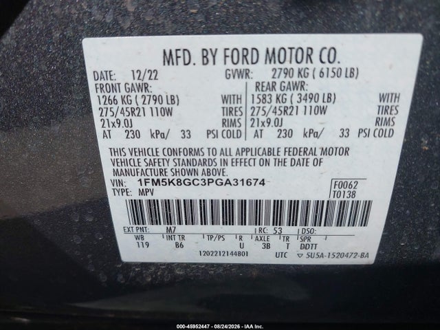 2023 FORD EXPLORER ST 9