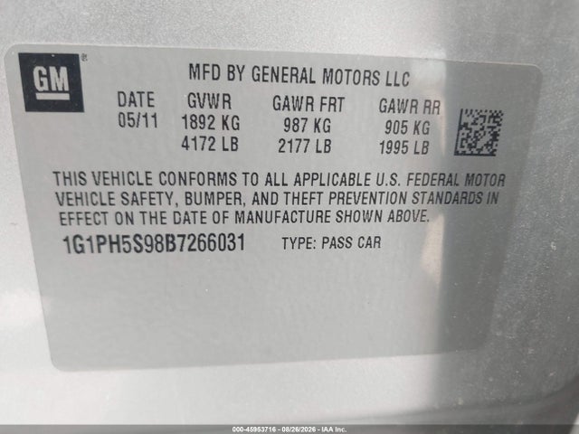 صورة 9 لـ 2011 Chevrolet CRUZE LTZ