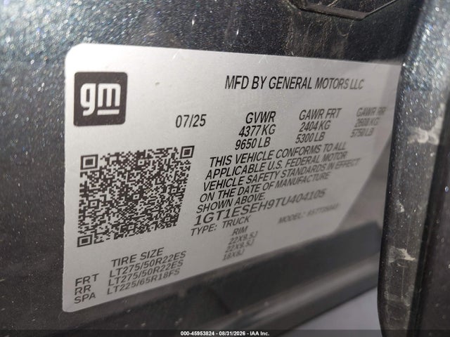 2026 GMC SIERRA EV STANDARD RANGE ELEVATION 9