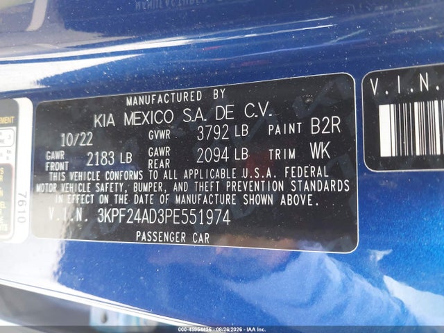 2023 KIA FORTE LXS 9
