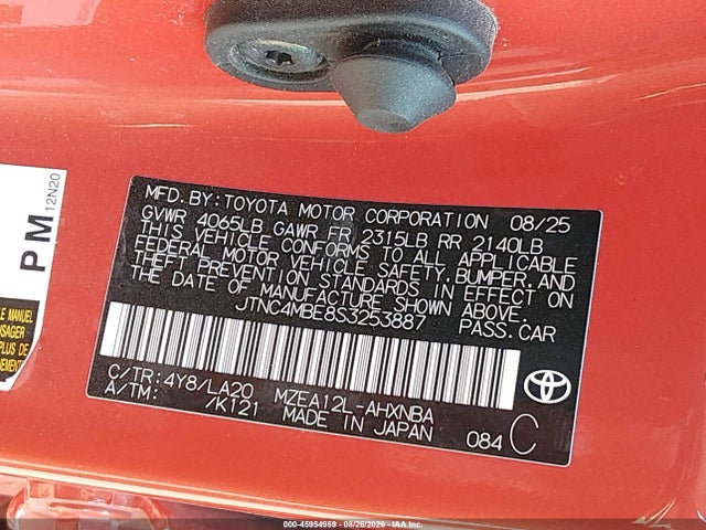 2025 TOYOTA COROLLA XSE 9
