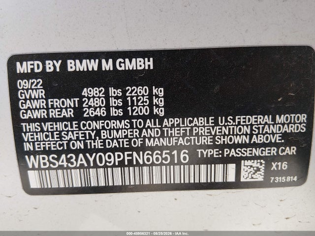 2023 BMW M3 COMPETITION XDRIVE 9