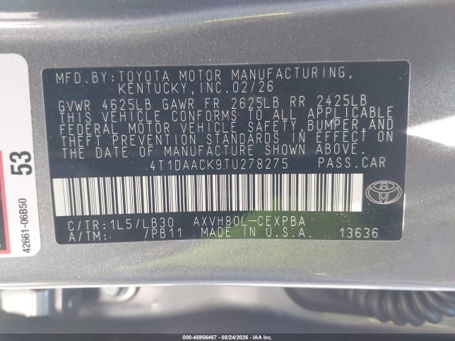 2026 TOYOTA CAMRY XSE 9