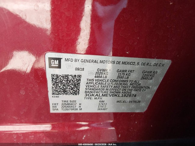 2019 GMC TERRAIN SLE 9