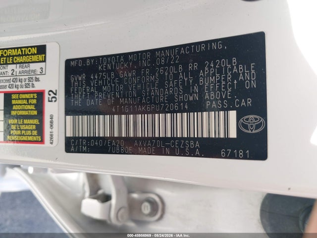 2023 TOYOTA CAMRY SE 9