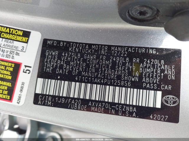 2023 TOYOTA CAMRY LE 9